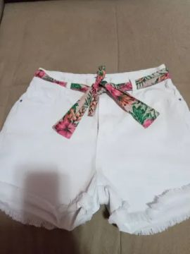 Shortinho Jeans Branco 