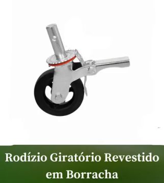 Rodízio borracha profissional 