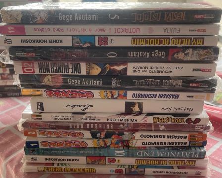 Mangás Hunter x Hunter Naruto Bleach Jujutsu Kaisen Demon Slayer 
