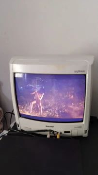 Tv Semp 14 Polegadas Branca Retrô #av (Usado)
