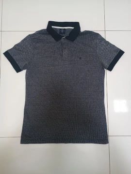 PoloMasculina Highstil Azul com branco 