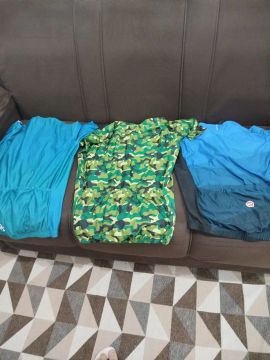 Camisas de Ciclismo - Camuflada, Azul e Azu/Azul