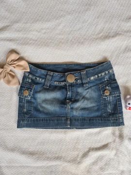 Mini saia Jeans 