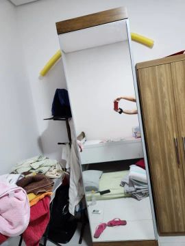 Sapateira multiuso com espelho