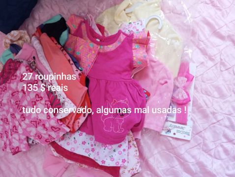 Lote de roupinhas de bebê menina 