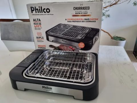 Churrasqueira Elétrica Philco PCQ2300 Fast Cook + 400ºC - 127V