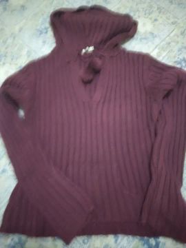Blusa de frio feminina vinho