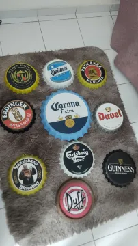Coleção tampas decorativas cervejas especiais