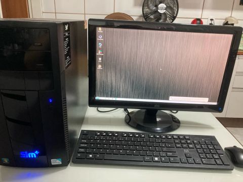 Computador Completo Sim + Monitor 21 + Teclado e mouse sem fio 