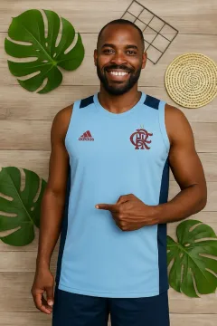 Regata Adidas Flamengo Azul Masculina