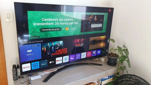 LG 4K NanoCell 55 polegadas + Controle Remoto Magic TV<br><br>R$ 1.900