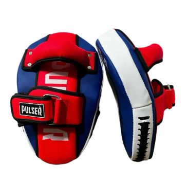 Par Manopla Longa Chute Aparador Muay Thai Com Pegador Pulser Thunder