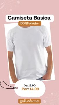 Camiseta Lisa