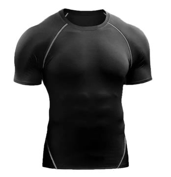 Camiseta de compressão e proteção UV para treino