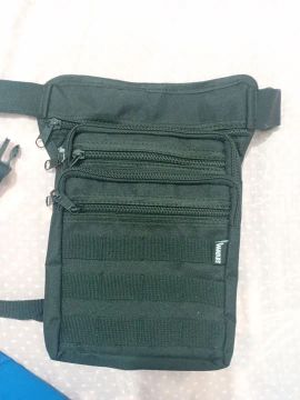 Bornal Tático de perna padrão com cinto Embutido. Segurança e Estilo.