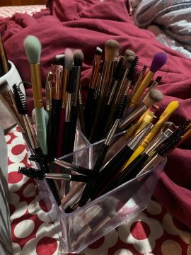 Kit de 15 pincéis de maquiagem MARCA E MODELO ALEATÓRIO 