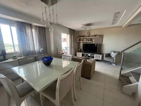 COBERTURA DUPLEX decorada (142 m², 4 qts) área gourmet/Jacuzzi/churrasqueira PORT. FECHADA