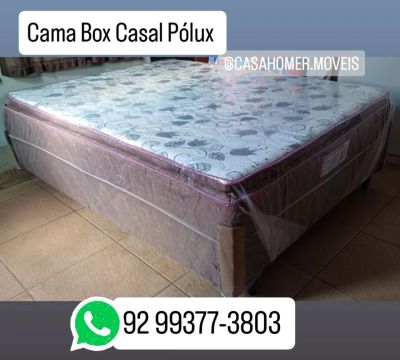 Cama Box Casal Nova com 10 centímetros de espuma