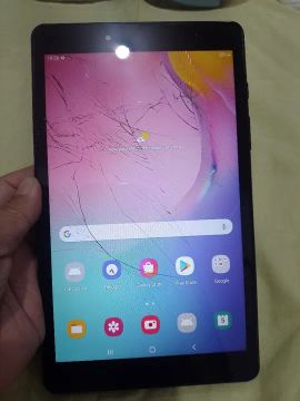Tablet Samsung com tela quebrada