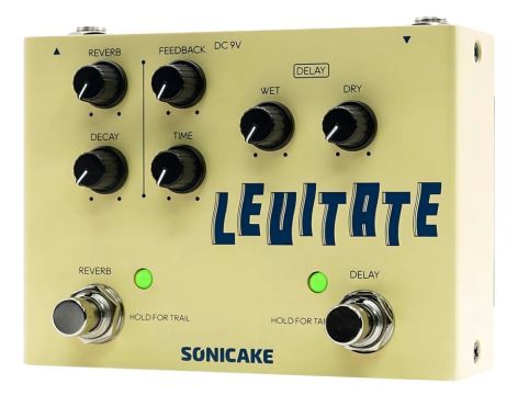Pedal de efeito Sonicake Levitate QDS-2 amarelo