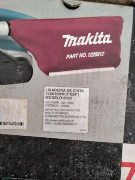 Lixadeira de Cinta Makita 9920 - 76x610mm (3" x 24")