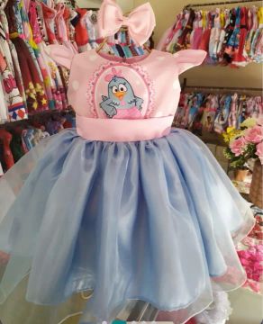 Vestido galinha pintadinha candy