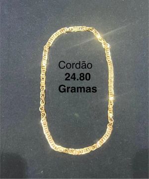 Cordão e pulseira em ouro 18k