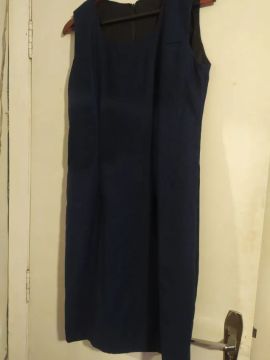 Vestido de lã xadrez 44