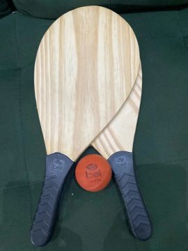 Kit Raquete de Madeira Bel Sport