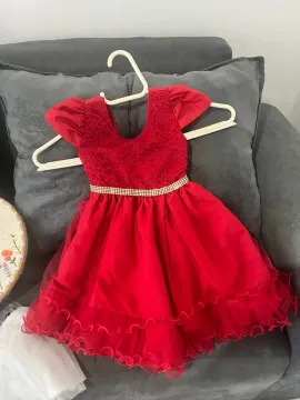 Vestido de festa infantil vermelho