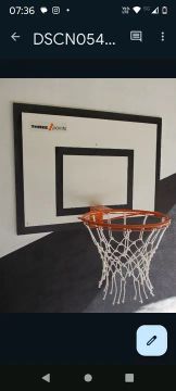 Tabela e aro de basquete 