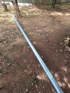 Tubo galvanizado 6m para padrão