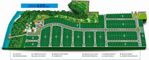 AGIO. Vendo Lote Caribe Golf Spa. R$ 230.000,00