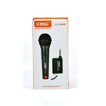Microfone Sem Fio Profissional Lelong Le-996w Profissional