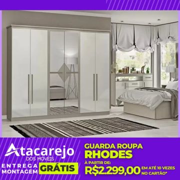 Guarda Roupa Casal Entrega e Montagem Gratis 