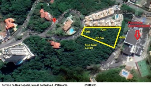 Lote/Terreno para venda com 2040 metros quadrados em Patamares - Salvador - BA