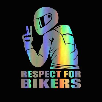 Adesivo Respect for Bikers -  Motociclista