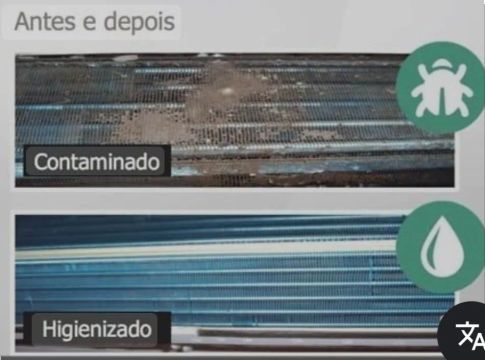 Limpeza e higienização de ar condicionado. KINGelar * (Caetano)