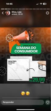 Piso na promoção na semana do consumidor 