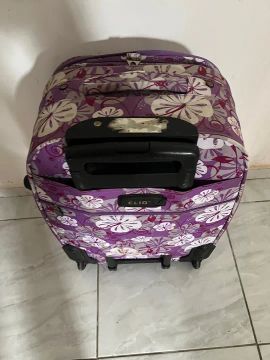 Mala de Viagem Clio - Floral - Roxo