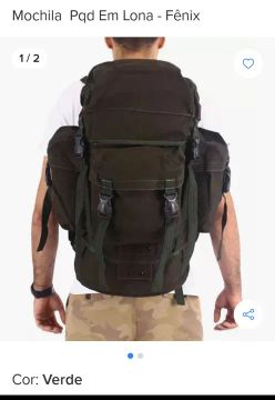 Mochila Pqd Em Lona - Fênix
