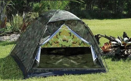 Barraca camuflada de camping 4 pessoas