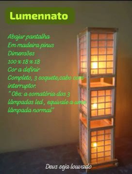 Luminária Abajur de chão, utilitário.