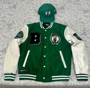 Jaqueta Universitária Basquete Boston Celtics