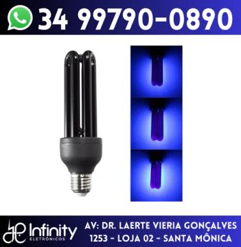 Lâmpada de Luz Negra 36w efeito neon