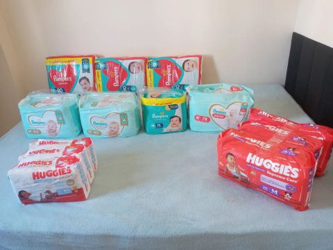 Fraldas Pampers e Huggies - G M e RN- Diversos Pacotes