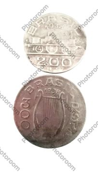 Moedas de 200 e 300 Réis 1938