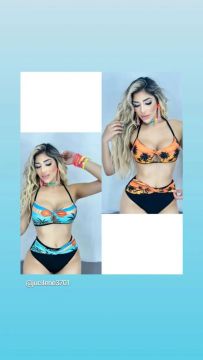 Biquínis estampado para o verão