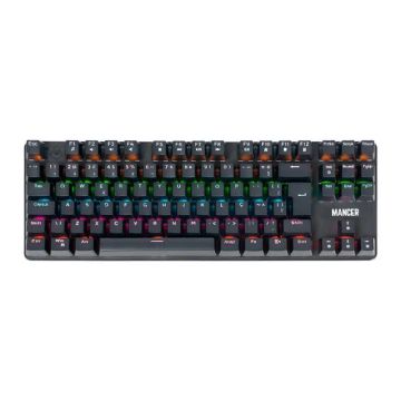 Teclado Mecanico Mancer Shade MK3, Rainbow, Switch Huano Vermelho, Novo, Lacrado