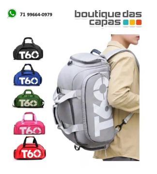 Bolsa Mala academia Transversal Para Guardar Tenis E Roupas Azul T60  2041137268305